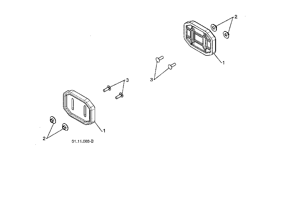 Plate skid Diagram and Parts List for 96198004301  Poulan Snow Blower