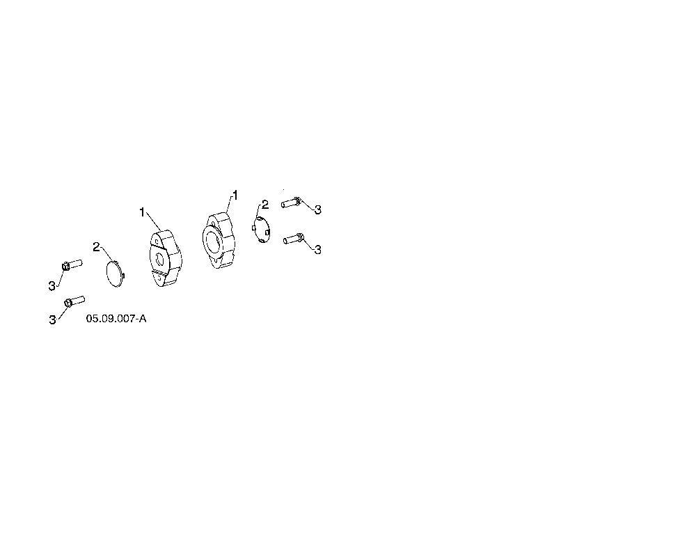 Auger bearing Diagram and Parts List for 96192006702  Poulan Snow Blower