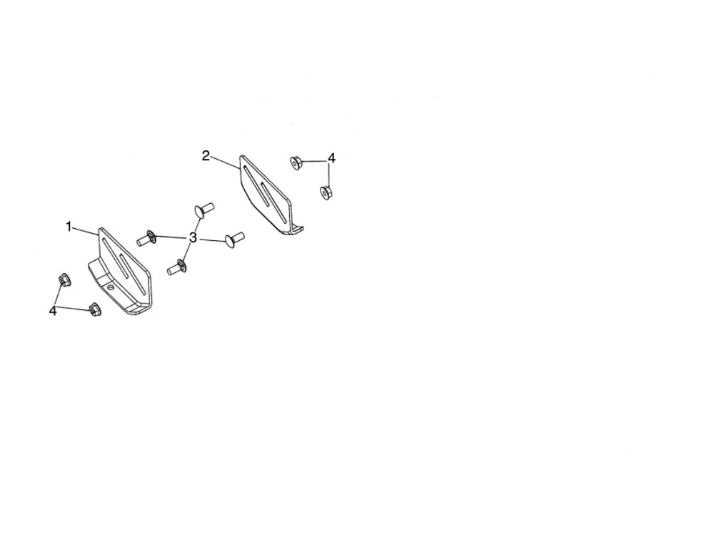 Skid Plate Diagram and Parts List for PA5524  Poulan Snow Blower