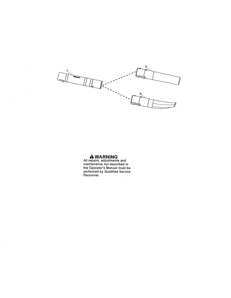 Tubes Diagram and Parts List for B2126  Poulan Leaf Blower / Vacuum