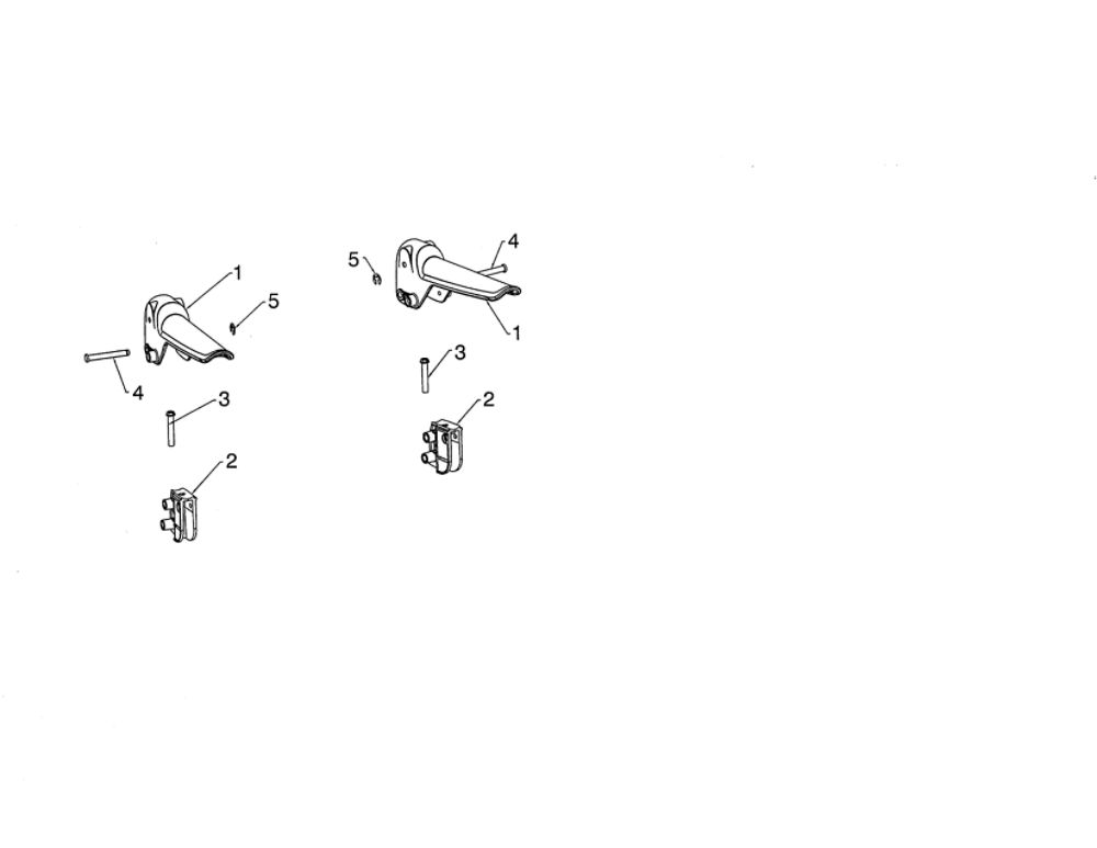 Control Lever Diagram and Parts List for PA5524  Poulan Snow Blower