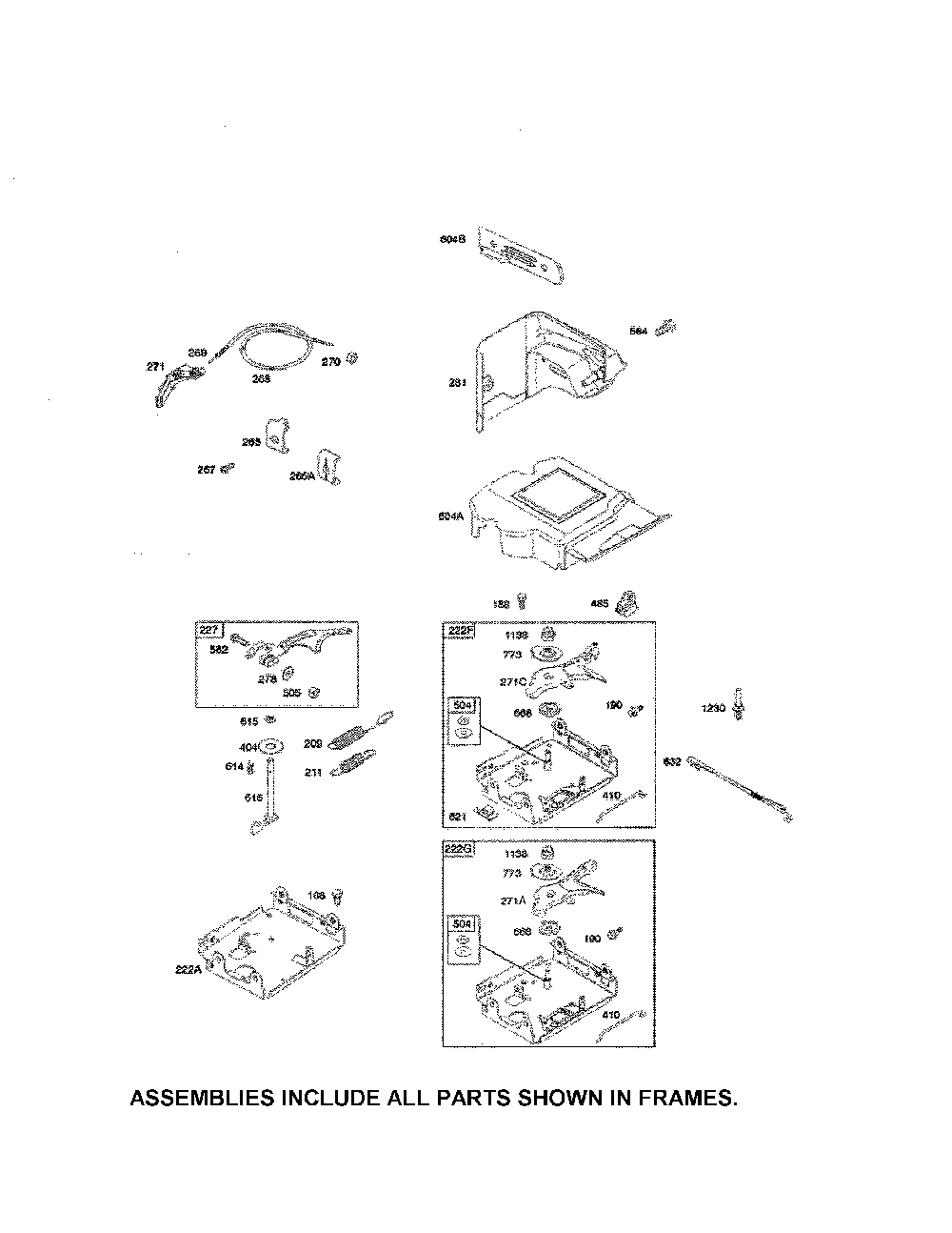 Control bracket Diagram and Parts List for 96192008900  Poulan Snow Blower