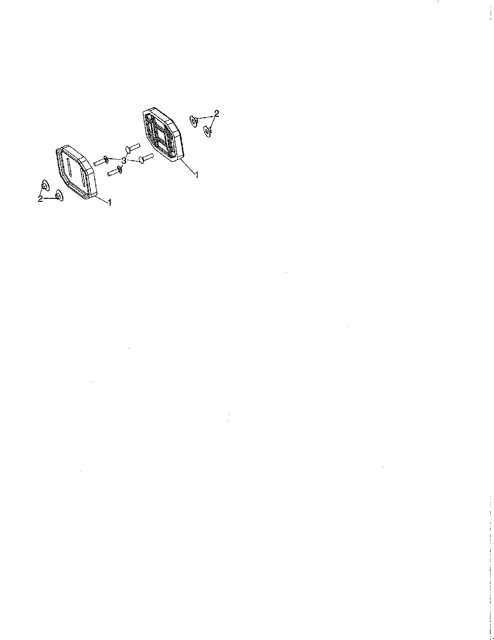 Skid plate Diagram and Parts List for 96192009900  Poulan Snow Blower