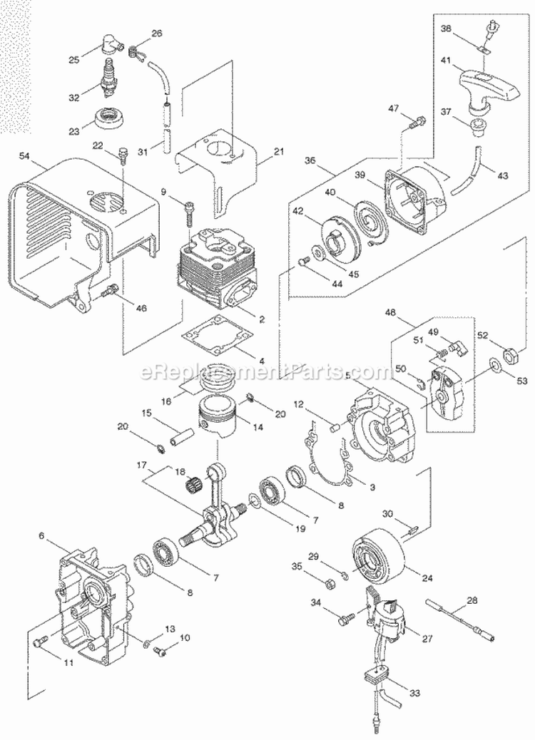 Page B Diagram and Parts List for BP400  Poulan Leaf Blower / Vacuum