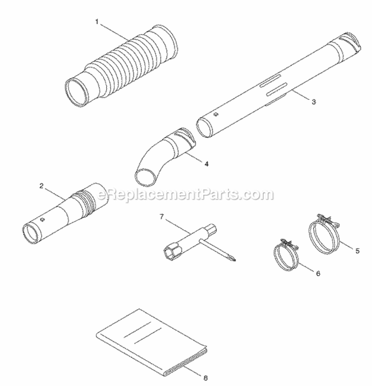 Page D Diagram and Parts List for BP400  Poulan Leaf Blower / Vacuum