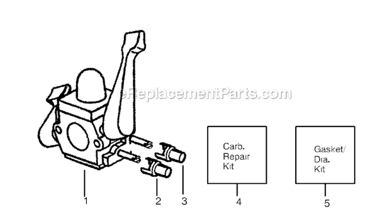 Page D Diagram and Parts List for BV1650 Type 2 Poulan Leaf Blower / Vacuum