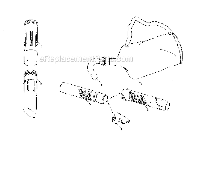 Page C Diagram and Parts List for BVM210VS Type2 Poulan Leaf Blower / Vacuum