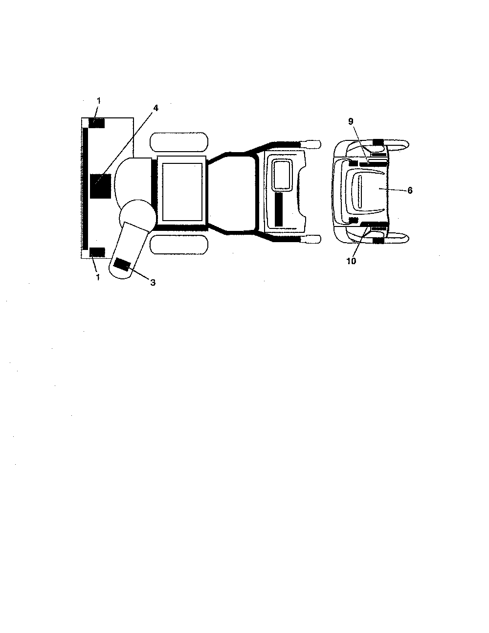 Decals Diagram and Parts List for 96198004600  Poulan Snow Blower