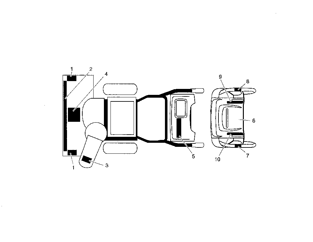 Decals Diagram and Parts List for 96192000500  Poulan Snow Blower