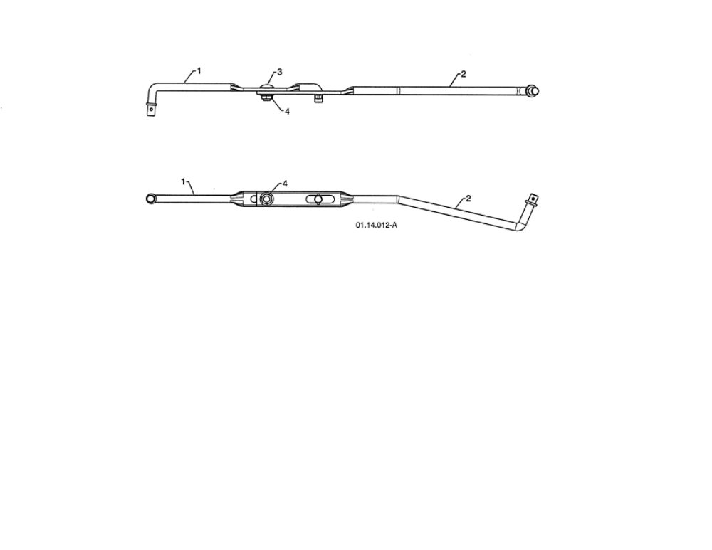 Shifter Rods Diagram and Parts List for 96198004300  Poulan Snow Blower