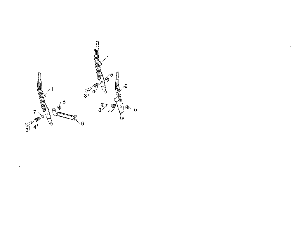 Lever control Diagram and Parts List for 96192009600  Poulan Snow Blower