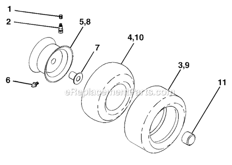Page J Diagram and Parts List for CN1842ST  Poulan Lawn Tractor