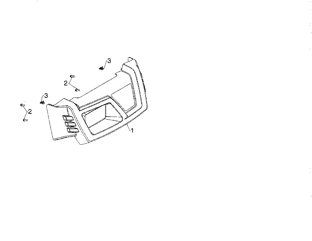 Console cover Diagram and Parts List for 96192009600  Poulan Snow Blower