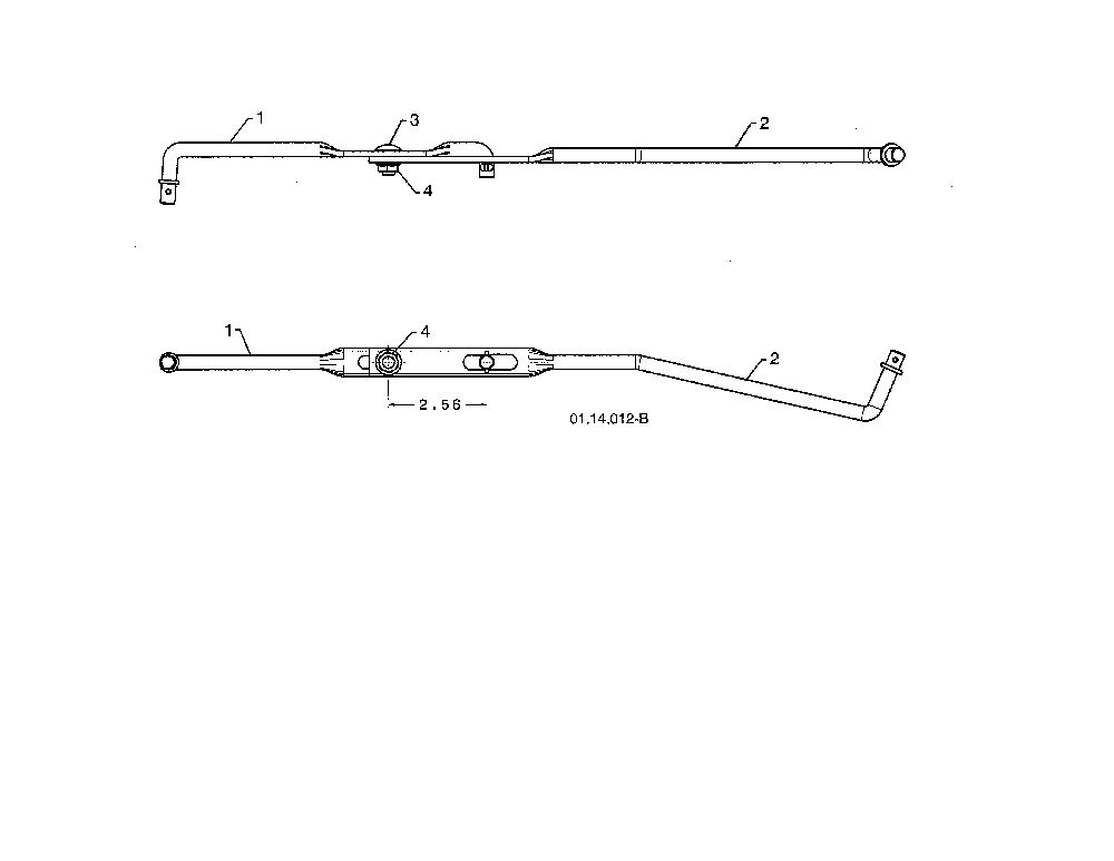 Shifter rods Diagram and Parts List for 96198004601  Poulan Snow Blower