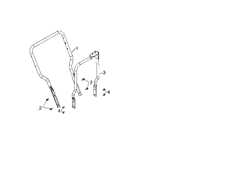 Lower handle Diagram and Parts List for 96192009000  Poulan Snow Blower