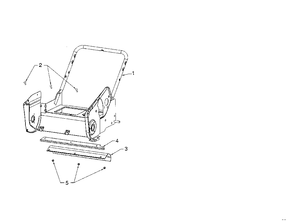 Frame assembly Diagram and Parts List for 96182001702  Poulan Snow Blower