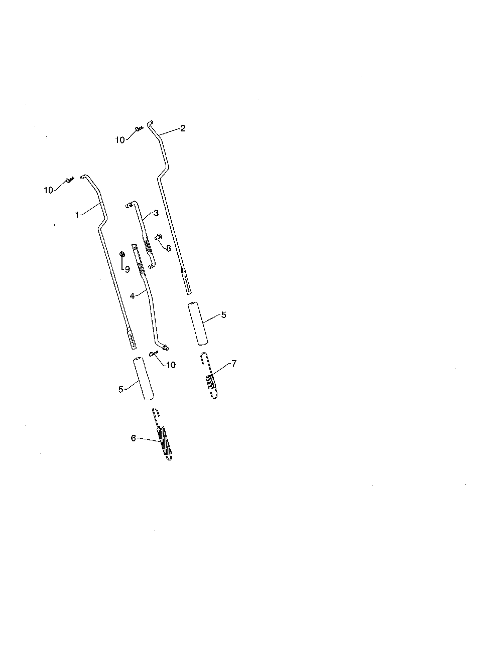 Impeller & traction rods Diagram and Parts List for 96192003702  Poulan Snow Blower