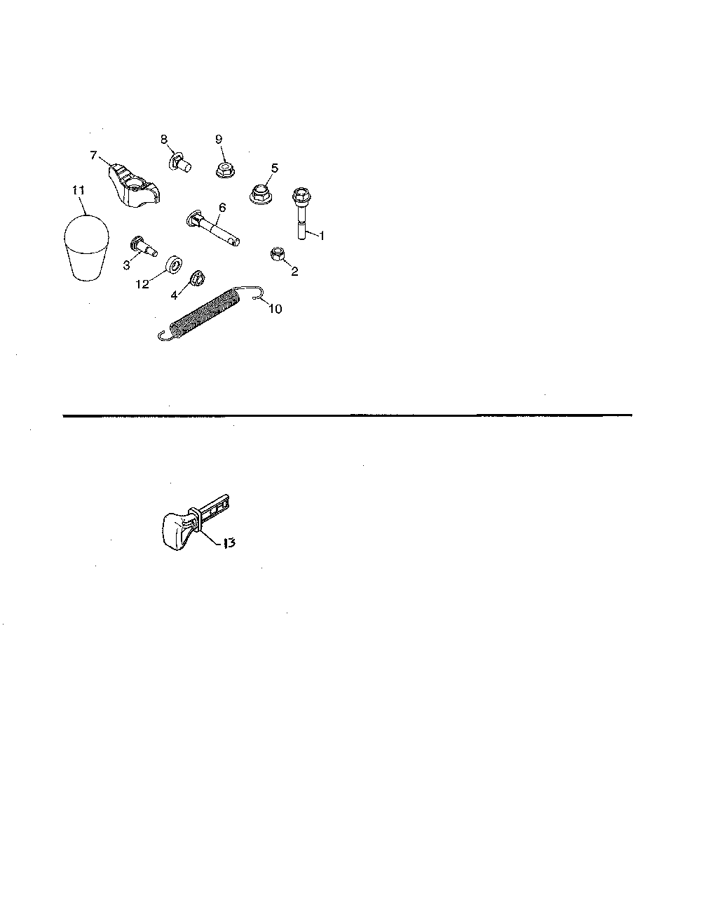 Bag of parts Diagram and Parts List for 96192007104  Poulan Snow Blower