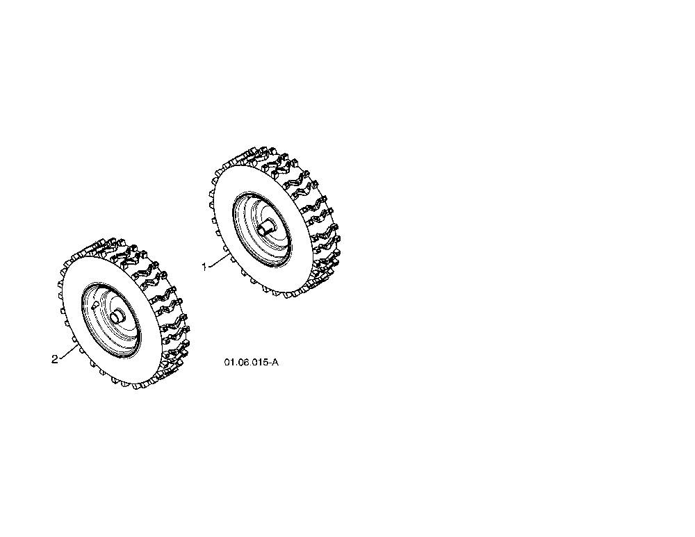 Wheels Diagram and Parts List for PR624ES-96198004603  Poulan Snow Blower