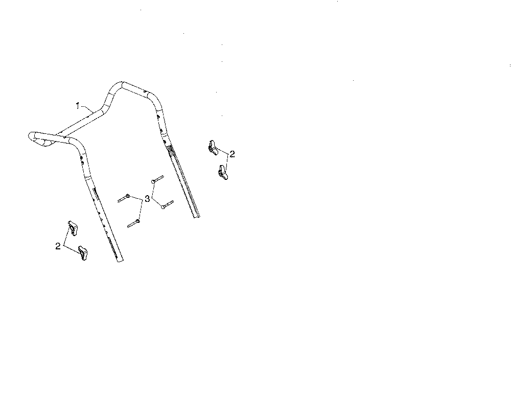Upper handle Diagram and Parts List for 96192006701  Poulan Snow Blower