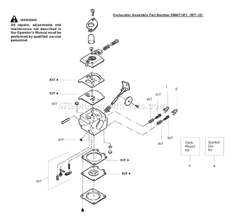 Page B Diagram and Parts List for FL1500LE Type 3 Poulan Leaf Blower / Vacuum