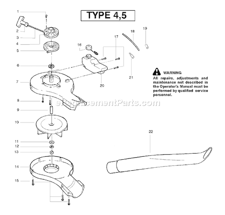 Page A Diagram and Parts List for FL1500LE Type 4 Poulan Leaf Blower / Vacuum