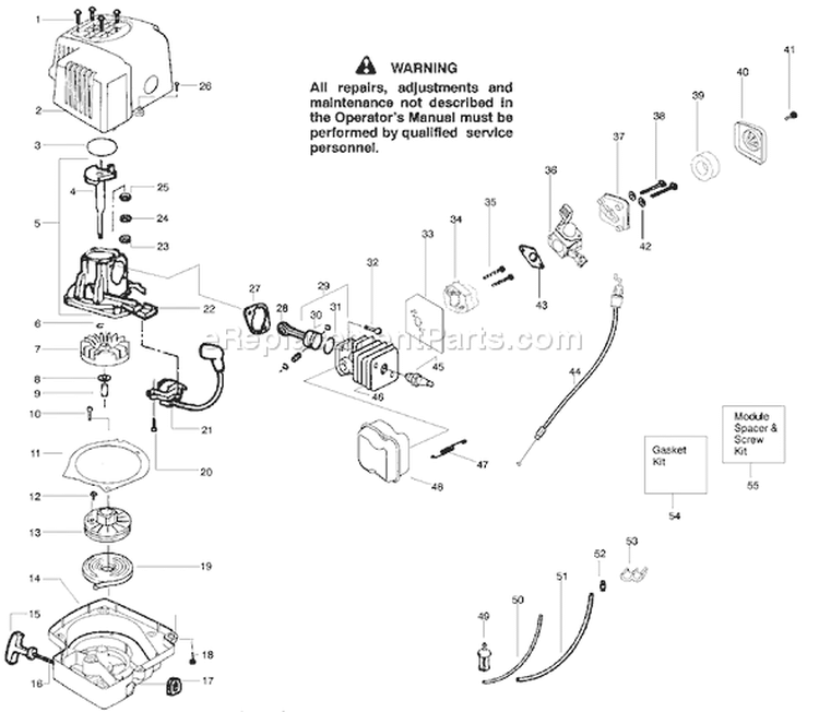 Page C Diagram and Parts List for GHT220 Type 5 Poulan Hedge Trimmer