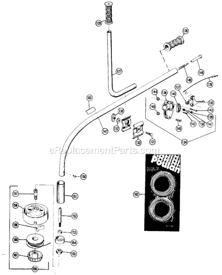 Page C Diagram and Parts List for GLT770  Poulan Trimmer