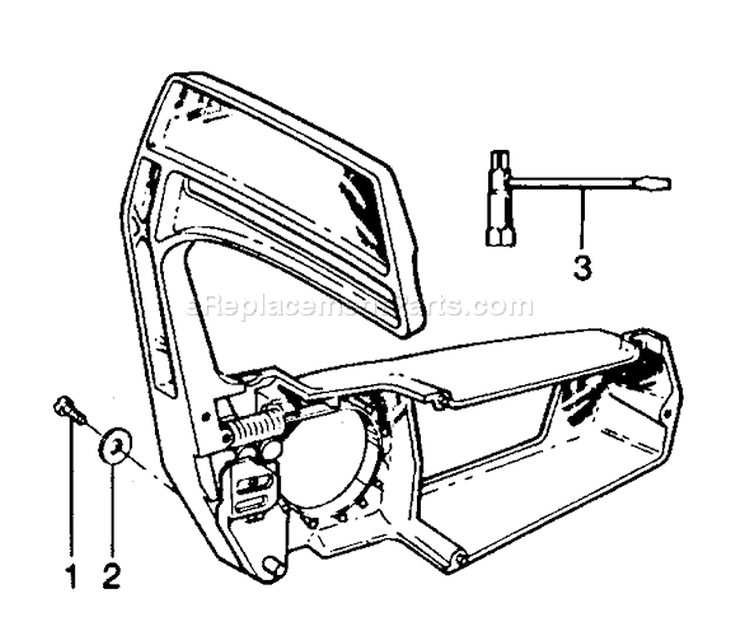 Page C Diagram and Parts List for MICROXXV MICRO XXV Poulan Chainsaw