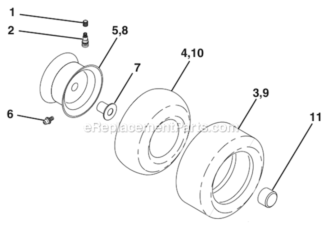 Page J Diagram and Parts List for PB155G42 960120130 Poulan Lawn Tractor