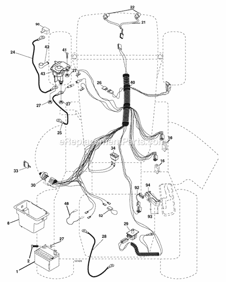 Electrical Diagram and Parts List for PB1638LT 2006-05 Poulan Lawn Tractor