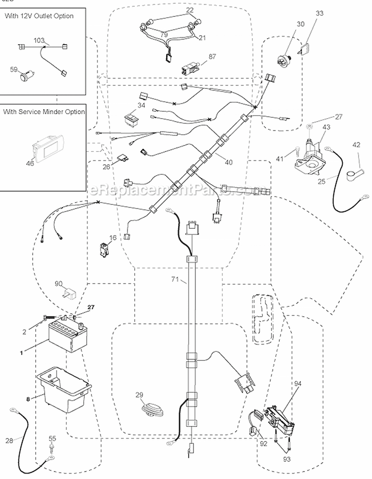 Electrical Diagram and Parts List for PB20H42LT 2008-04 Poulan Lawn Tractor