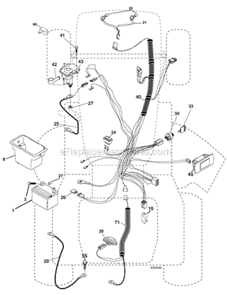 Electrical Diagram and Parts List for PB20H46YT 2007-10 Poulan Lawn Tractor