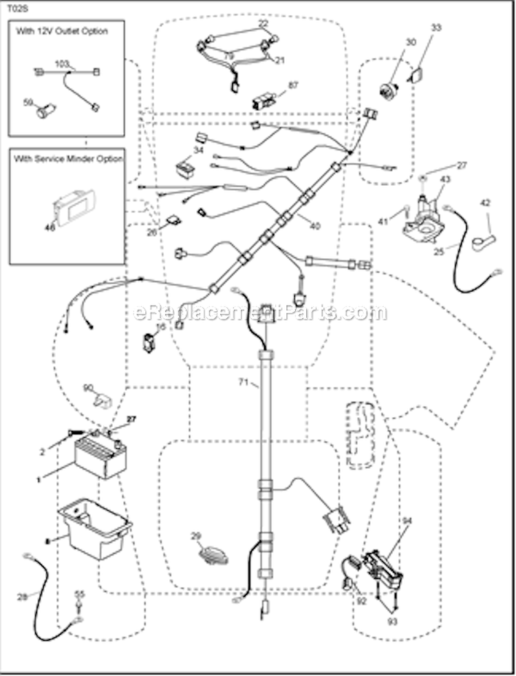 Electrical Diagram and Parts List for PB20H46YT 2008-03 Poulan Lawn Tractor