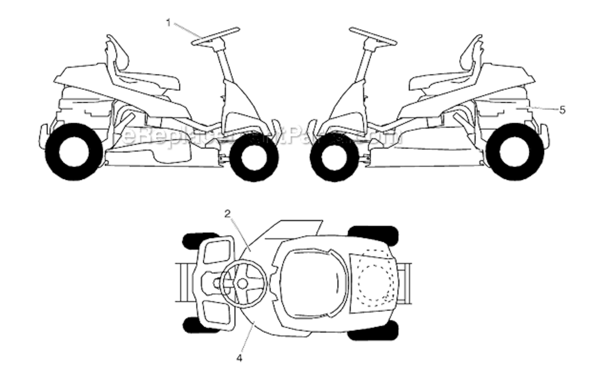Electrical Diagram and Parts List for PB30  Poulan Lawn Tractor