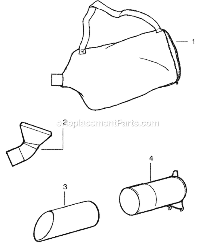 Page C Diagram and Parts List for PBV200  Poulan Leaf Blower / Vacuum