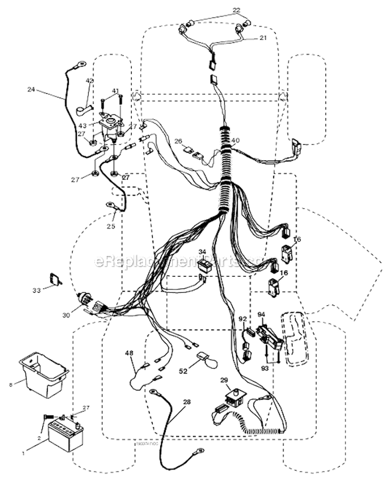 Page C Diagram and Parts List for PK1942LT 96012001500 Poulan Lawn Tractor