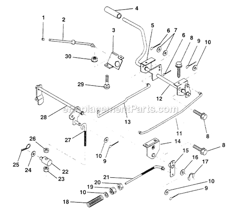 Page A Diagram and Parts List for PP1036SA  Poulan Lawn Tractor