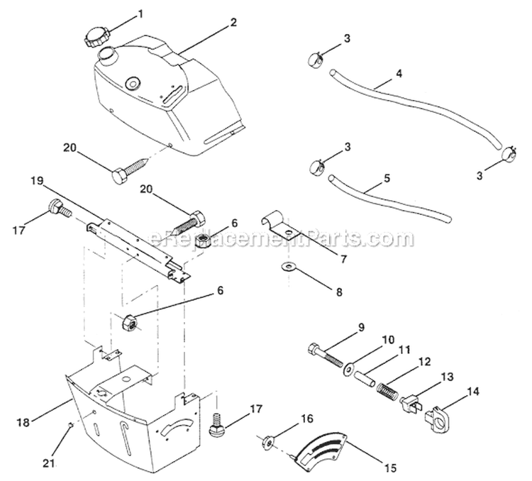Page B Diagram and Parts List for PP1036SA  Poulan Lawn Tractor