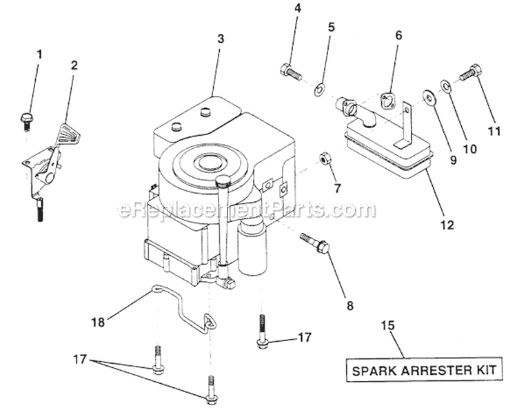 Page E Diagram and Parts List for PP1036SA  Poulan Lawn Tractor