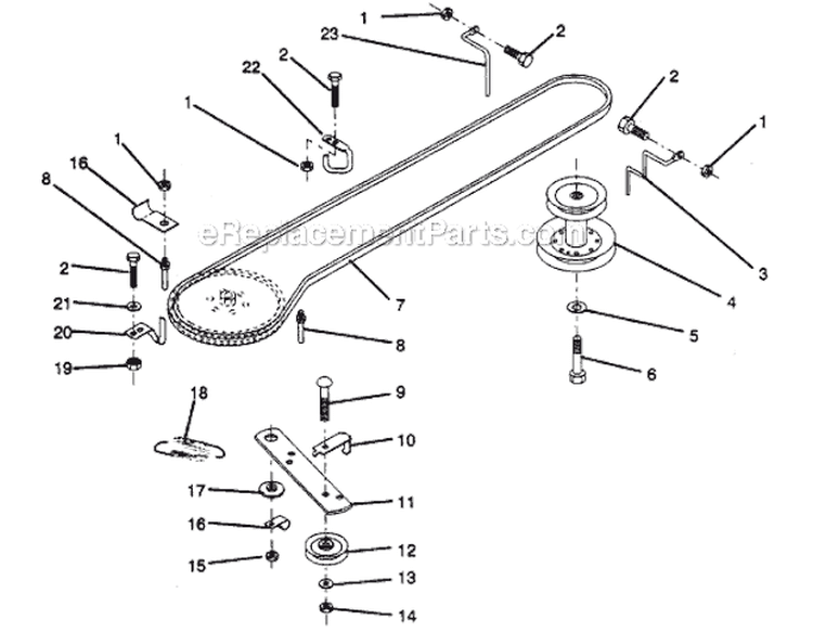 Page G Diagram and Parts List for PP1136  Poulan Lawn Tractor