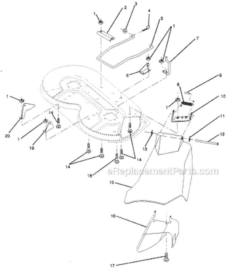 Page I Diagram and Parts List for PP1136  Poulan Lawn Tractor