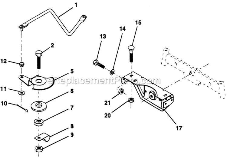 Page N Diagram and Parts List for PP11536KA  Poulan Lawn Tractor