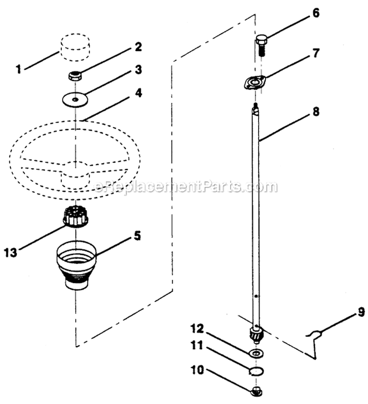 Page O Diagram and Parts List for PP11536KA  Poulan Lawn Tractor