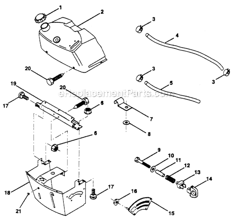Page C Diagram and Parts List for PP11536KA  Poulan Lawn Tractor