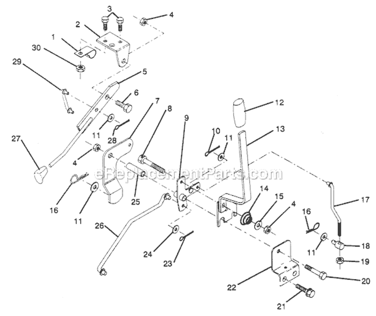 Page K Diagram and Parts List for PP1236A  Poulan Lawn Tractor