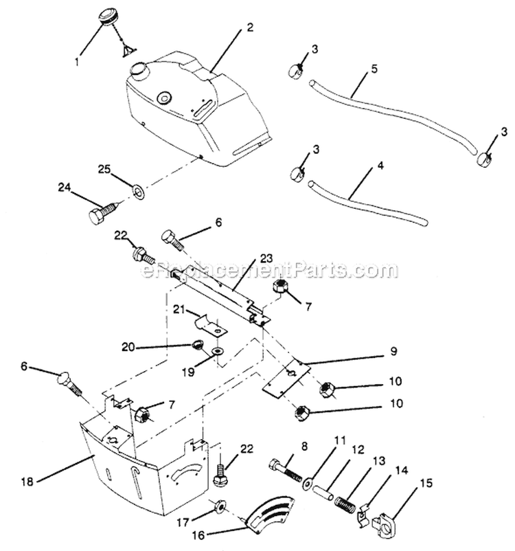 Page B Diagram and Parts List for PP1236A  Poulan Lawn Tractor