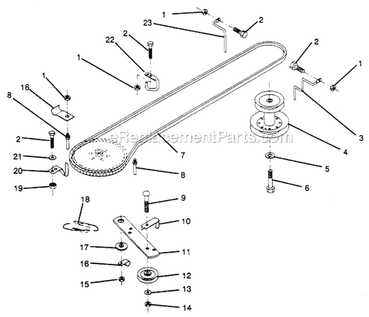 Page G Diagram and Parts List for PP1236A  Poulan Lawn Tractor