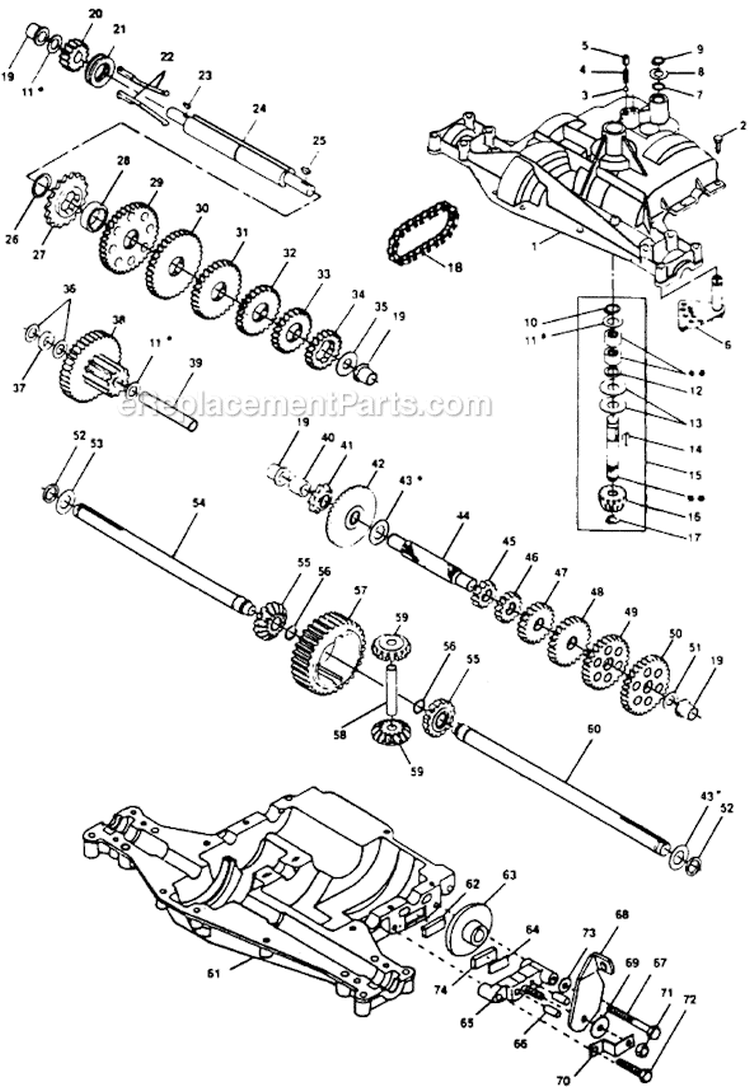 Page G Diagram and Parts List for PP1238A  Poulan Lawn Tractor