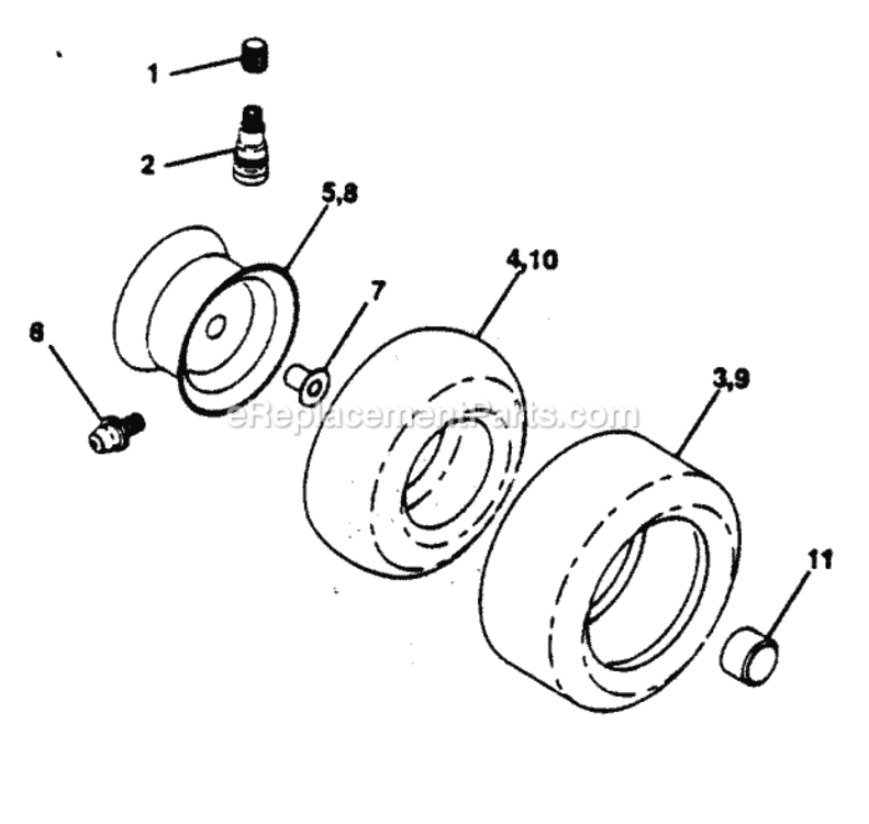 Page K Diagram and Parts List for PP12542JA  Poulan Lawn Tractor